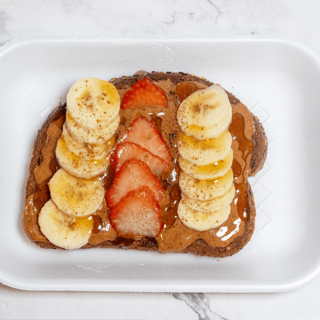 Almond Banana Berry Toast
