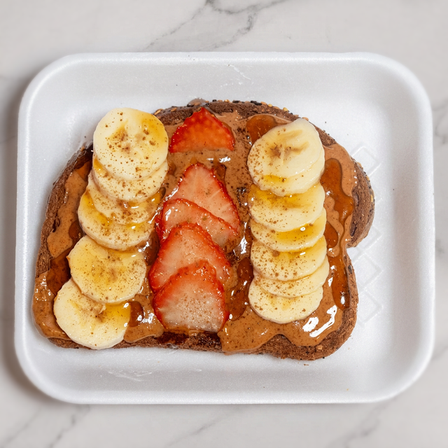 Almond Banana Berry Toast.